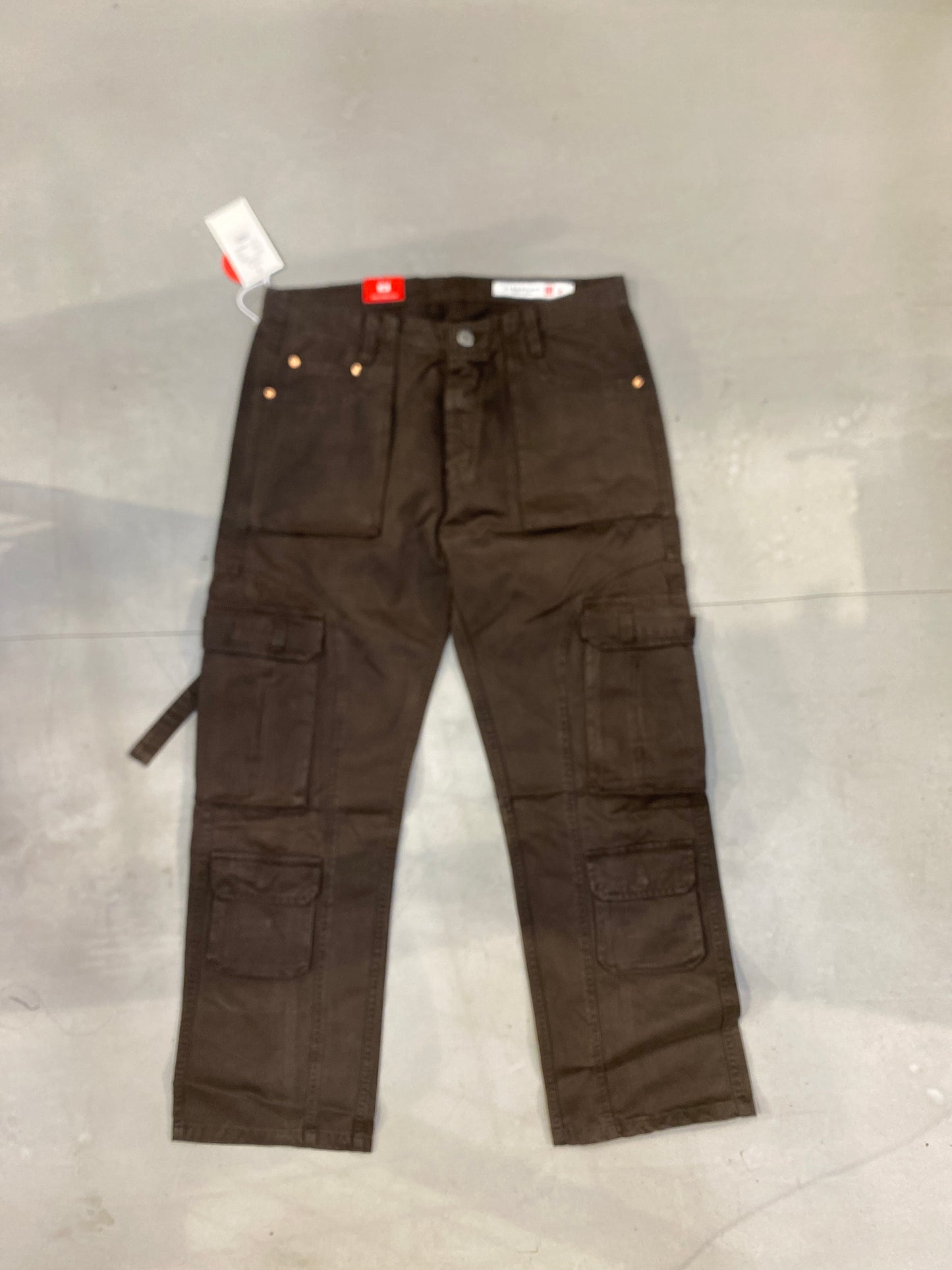 INU UNI Brown Colour 8 Pockets Premium Quality Unisex Cargo Pants 7015