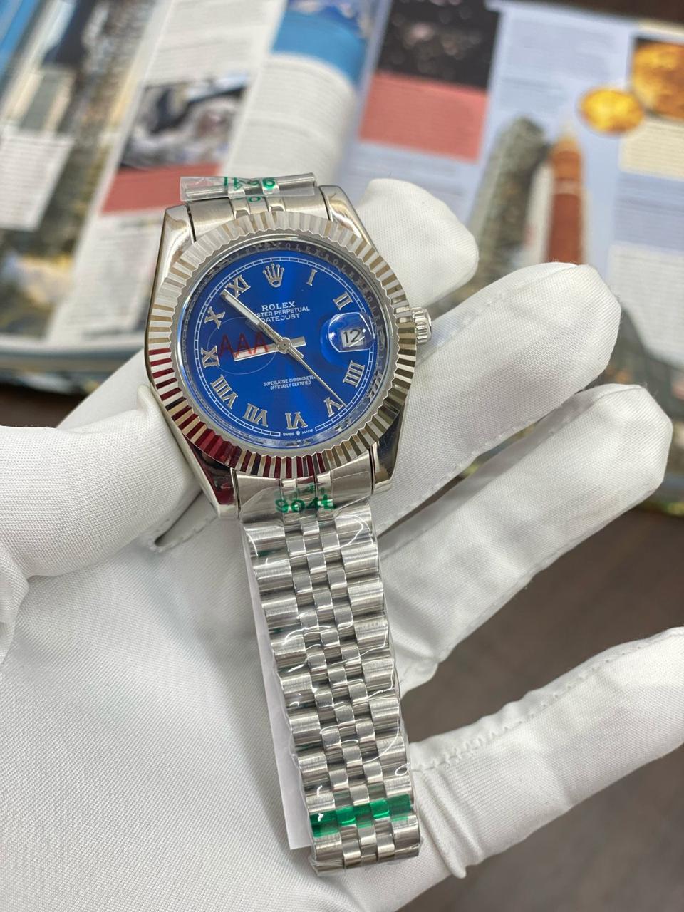 Lor Silver Chain Blue Dial Automatic Men Watch 901681