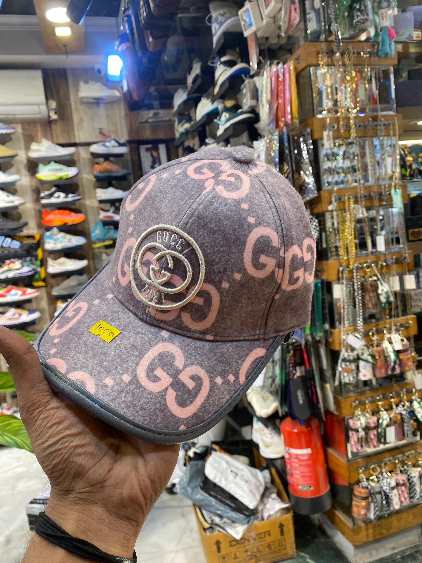 CUG GUC Gray Pink Colour Imported China Cap 988070