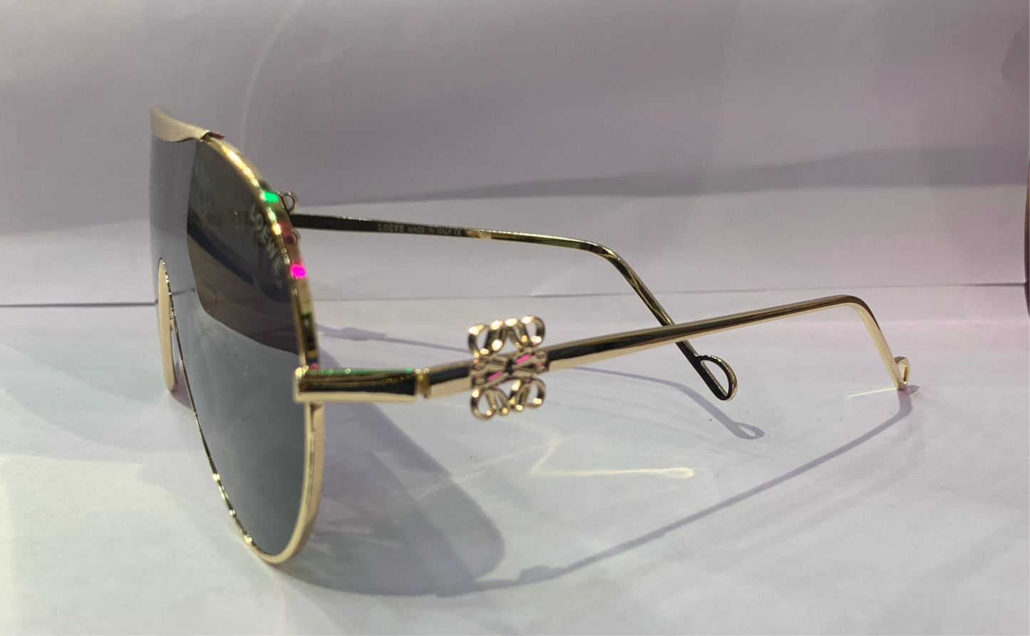 EOL Golden Frame Black Shade Golden Stick Unisex Sunglasses SUN104