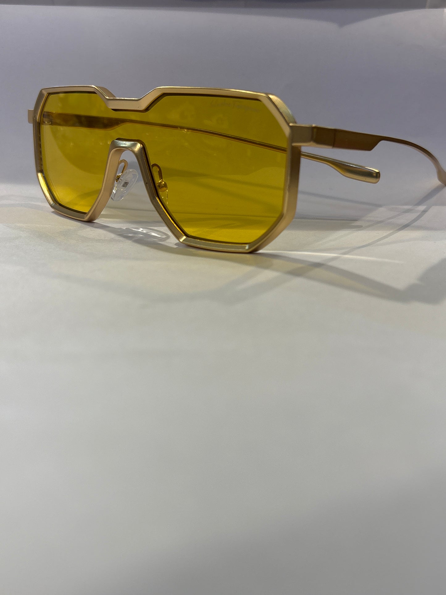 Las Sal FER Ref Gold Frame Yellow Shade Unisex Sunglass ZS98145 56 18 142