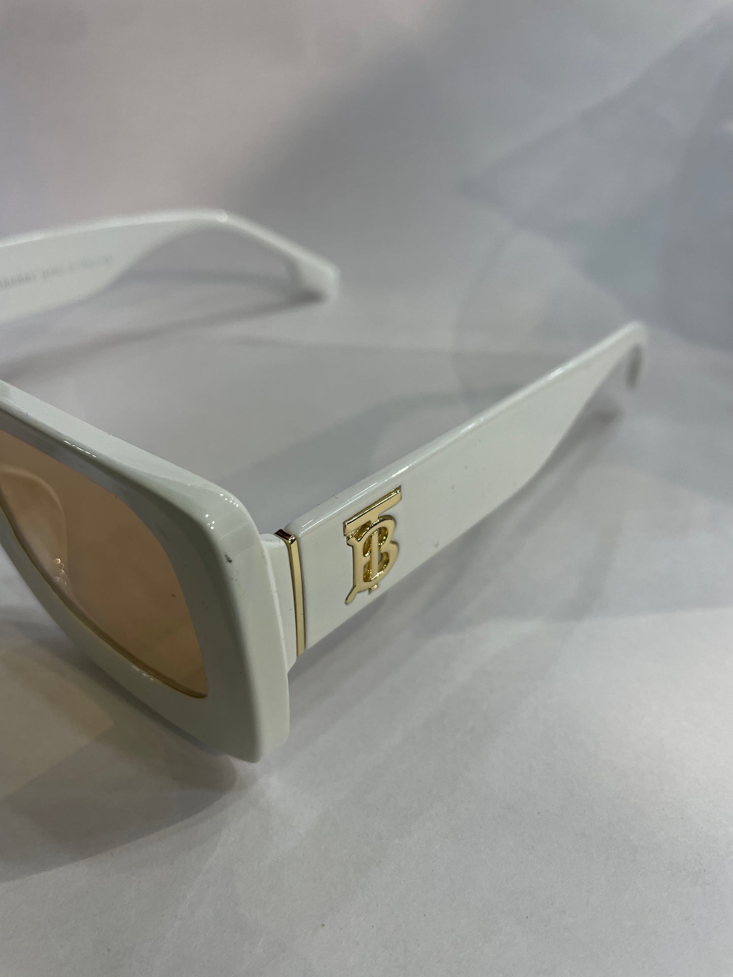 RUB White Frame Brown Shade Unisex Branded Sunglass 6011 51 23 145