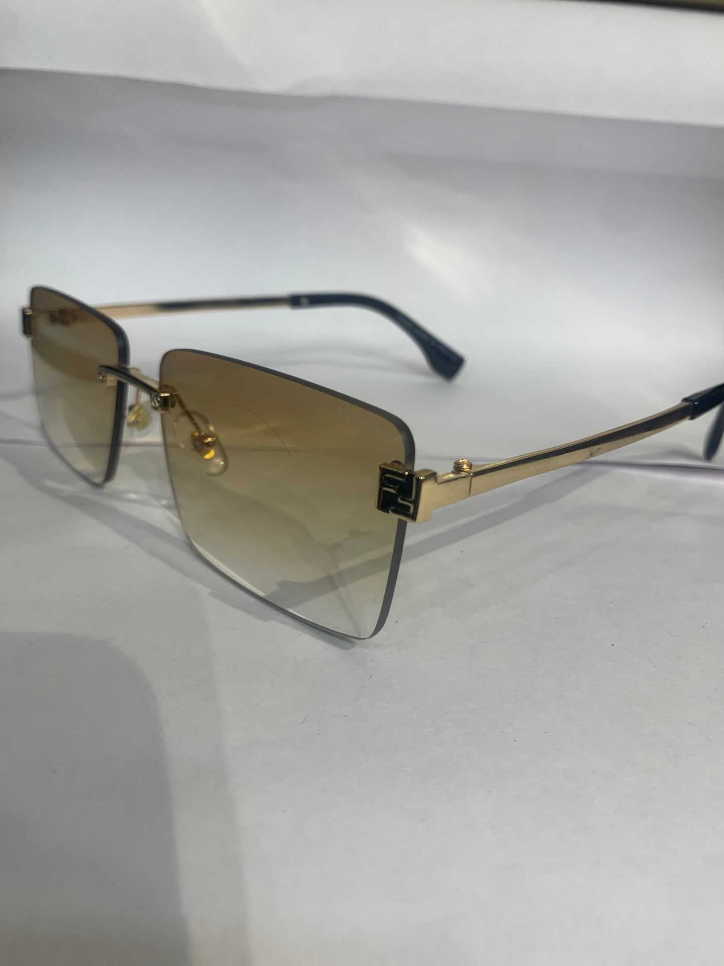 NEF Golden Stike Frame brown Shade Unisex Sunglasses 6A005 57 15 136