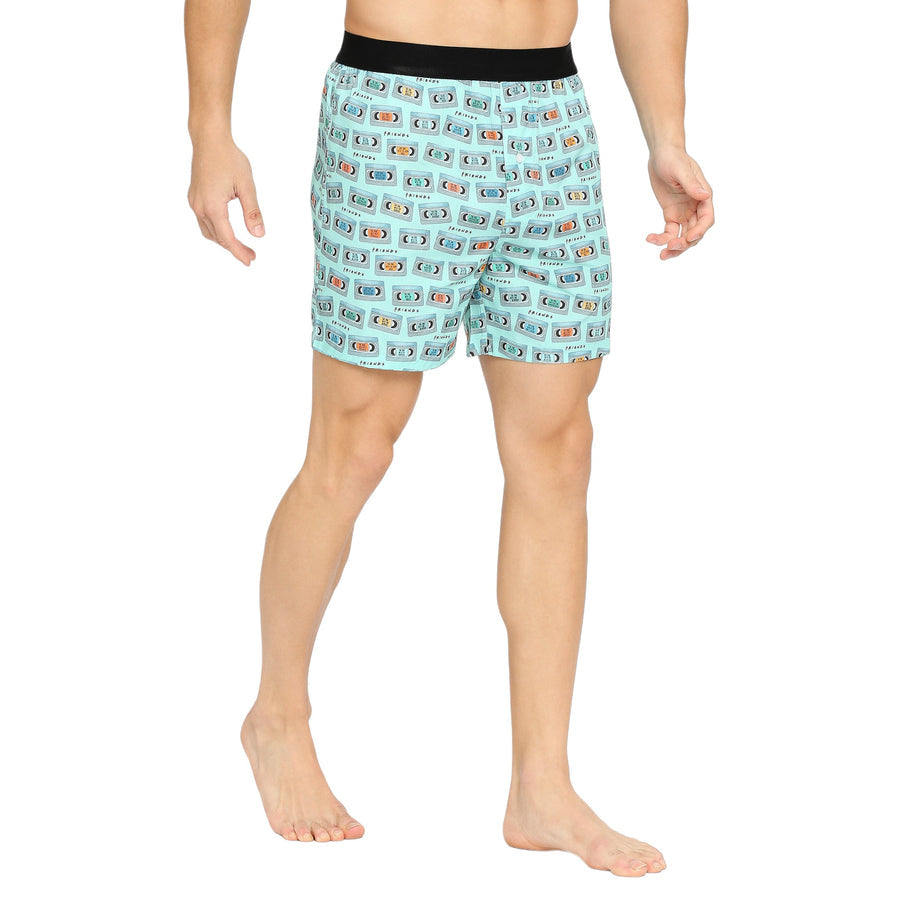 BZ INNERWEAR | FRIENDS-MEN'S BOXER | 100% COTTON | SEA GREEN BOXER | PACK OF 1