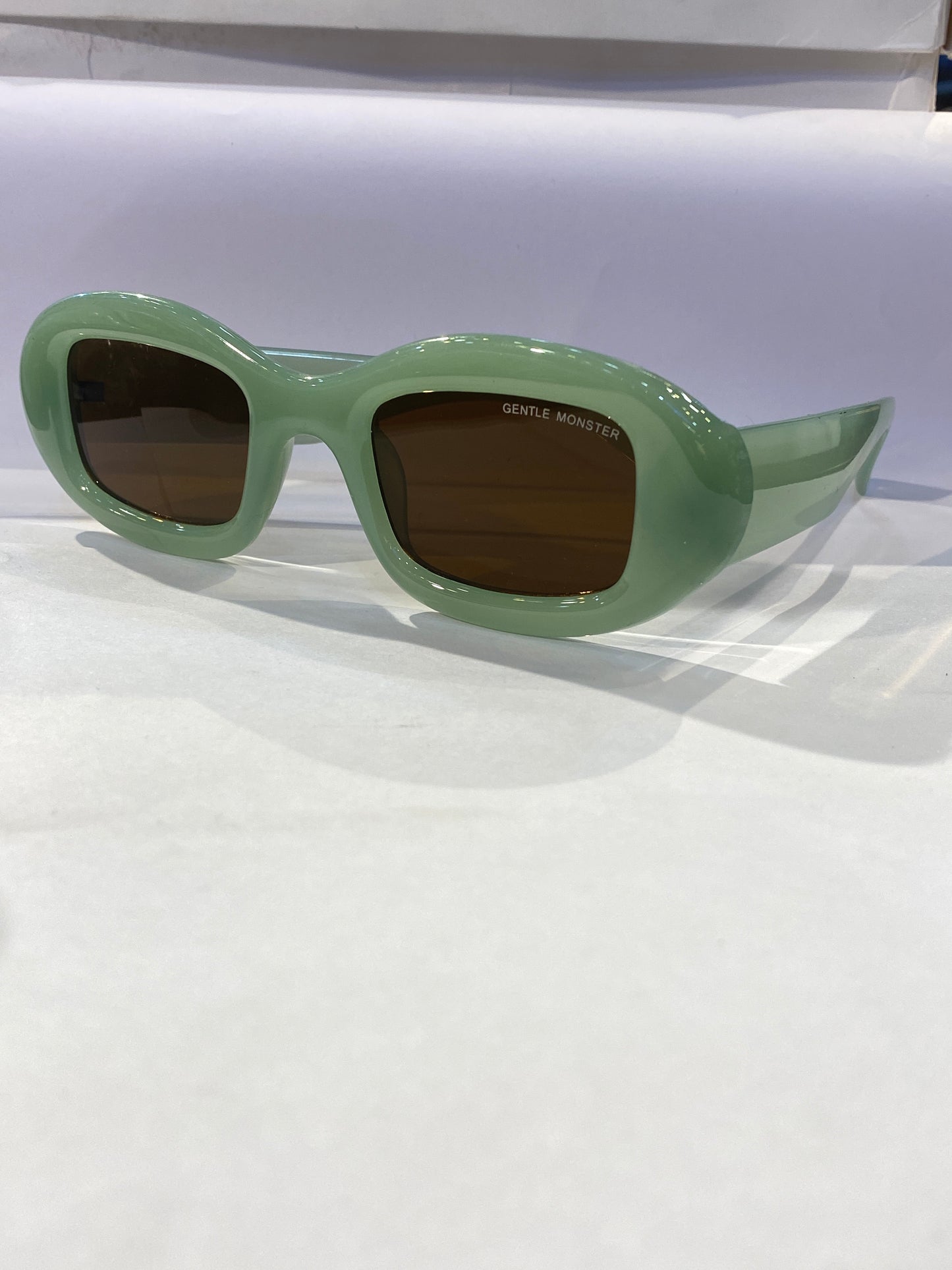 Neg Gen Green Frame Brown Shade Unisex Sunglasses ZN3829 55 28 145