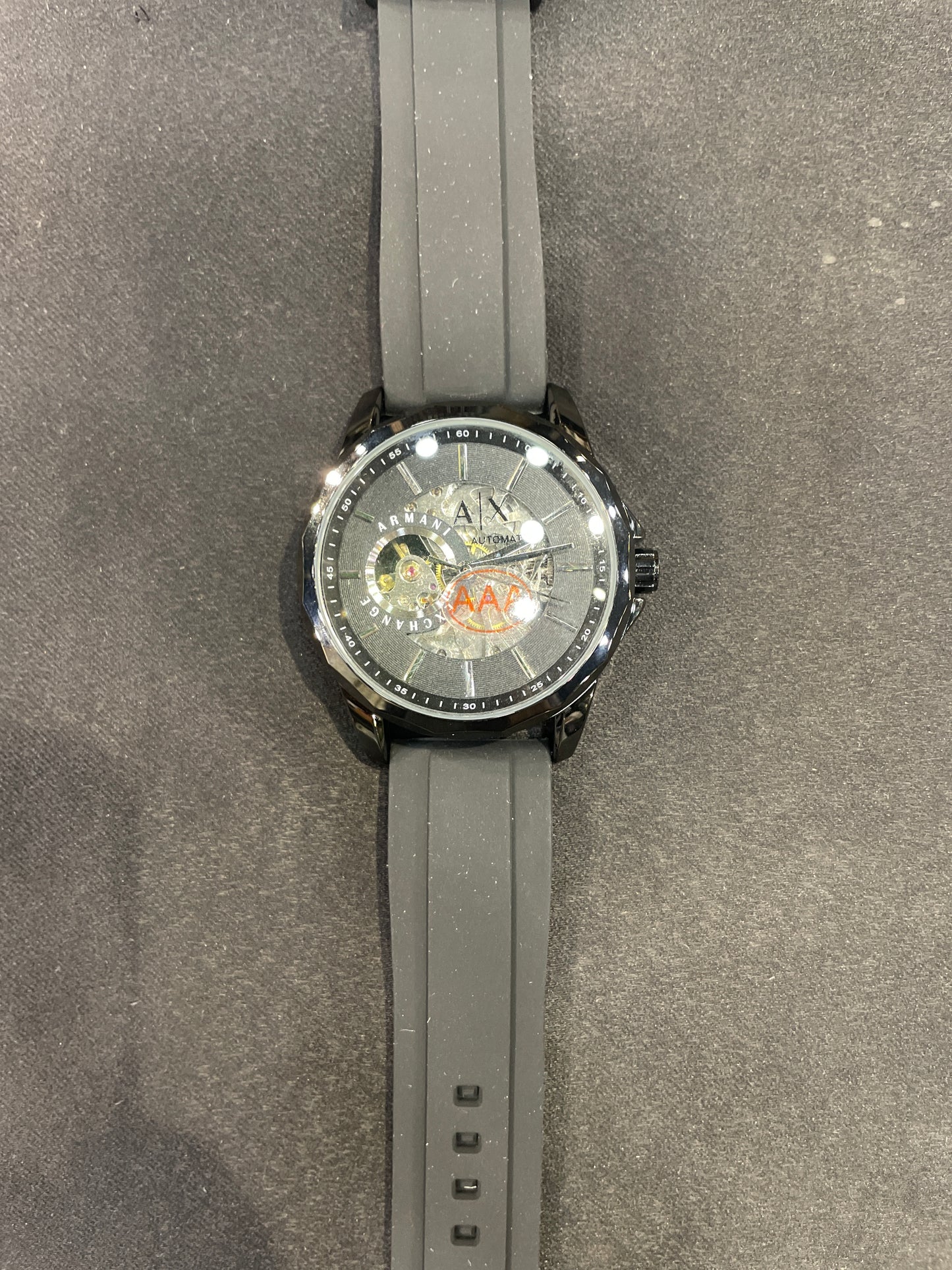 MRA ARM Black Silicon Strap Black Dial Automatic Men Watch 991051