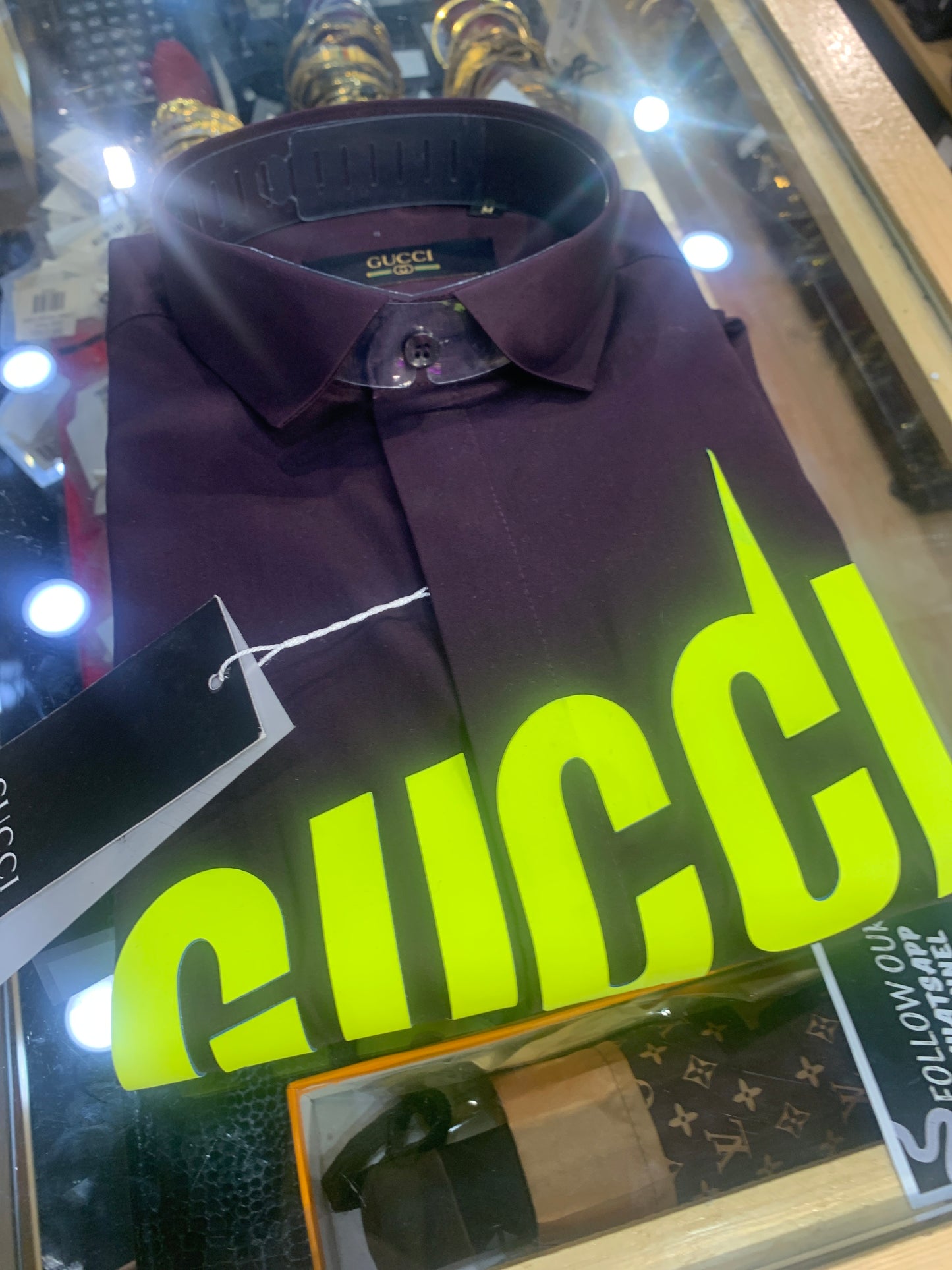 CUG Shirt Maroon Colour CUG Print H1004