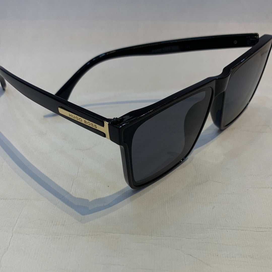 GUH Glossy Black Frame Black Shade Sunglasses 1350 53 15 145