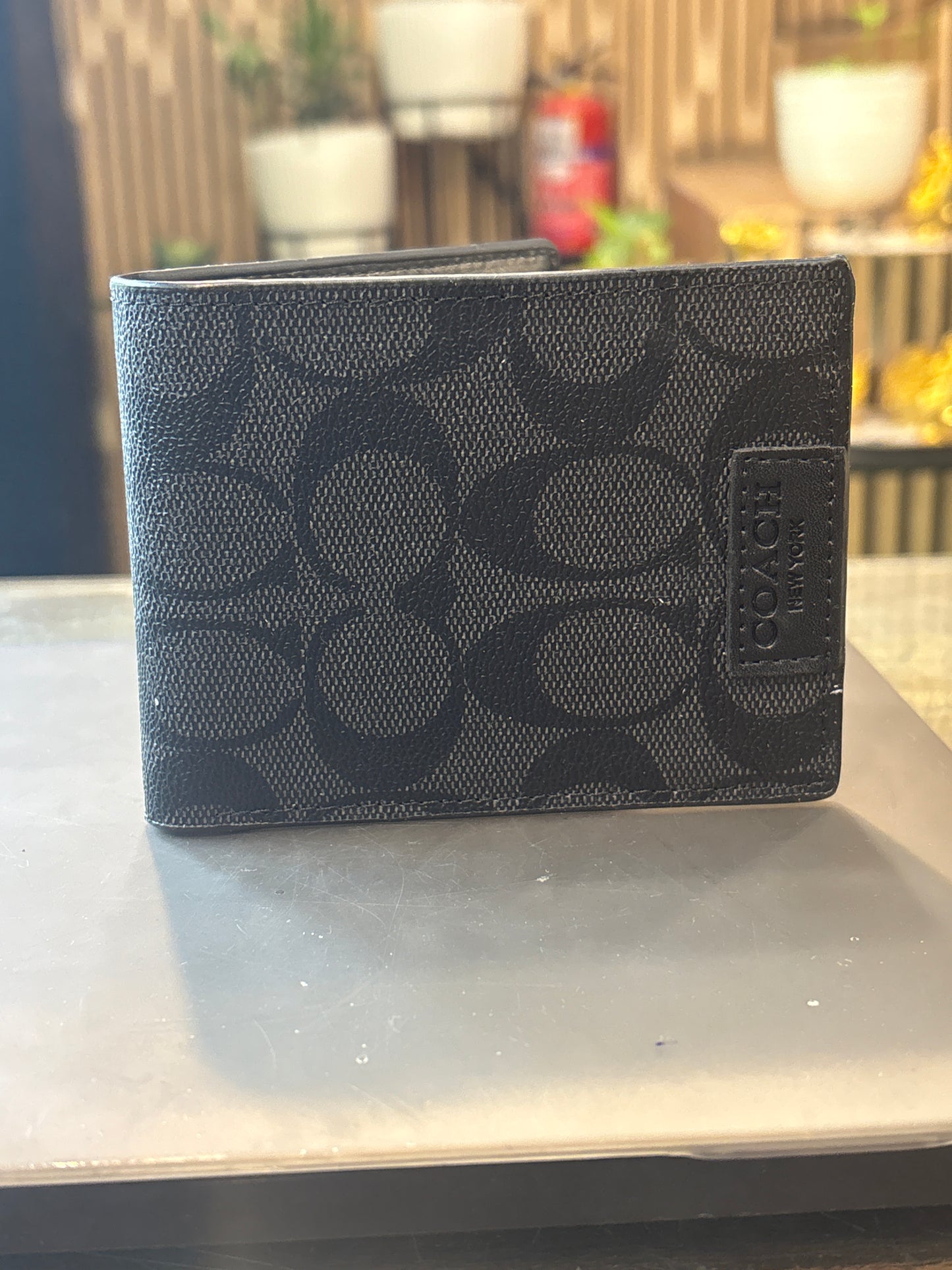 Aoc Black Colour CC Print Imported Mens Wallet 989467