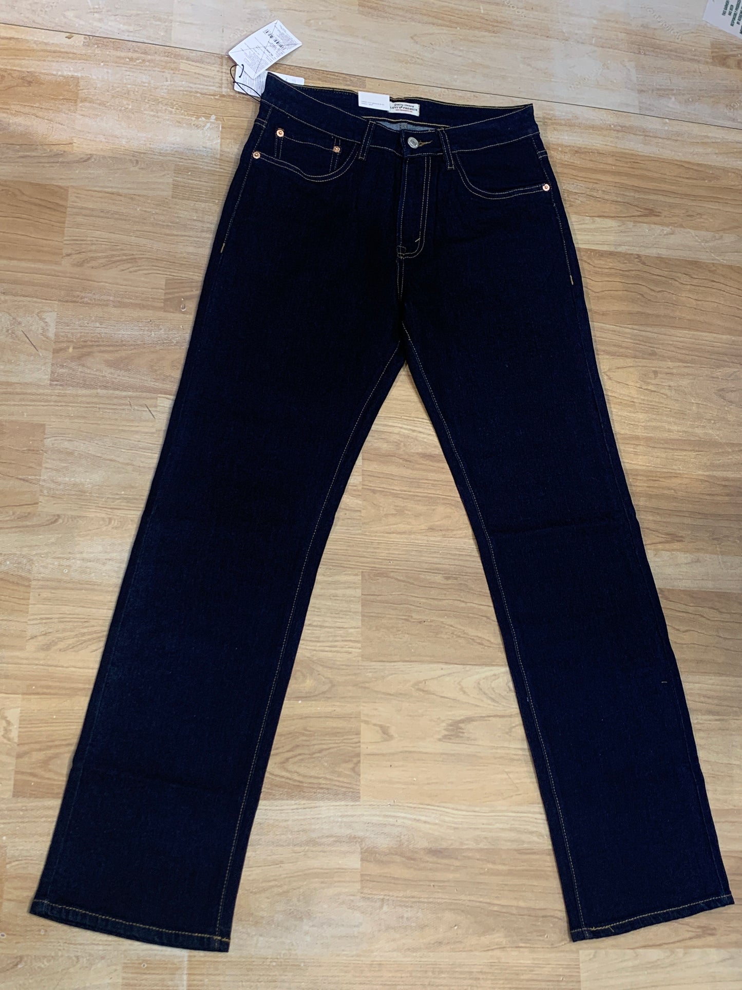 VEL Jeans Navy Blue Colour Straight Fit Q898