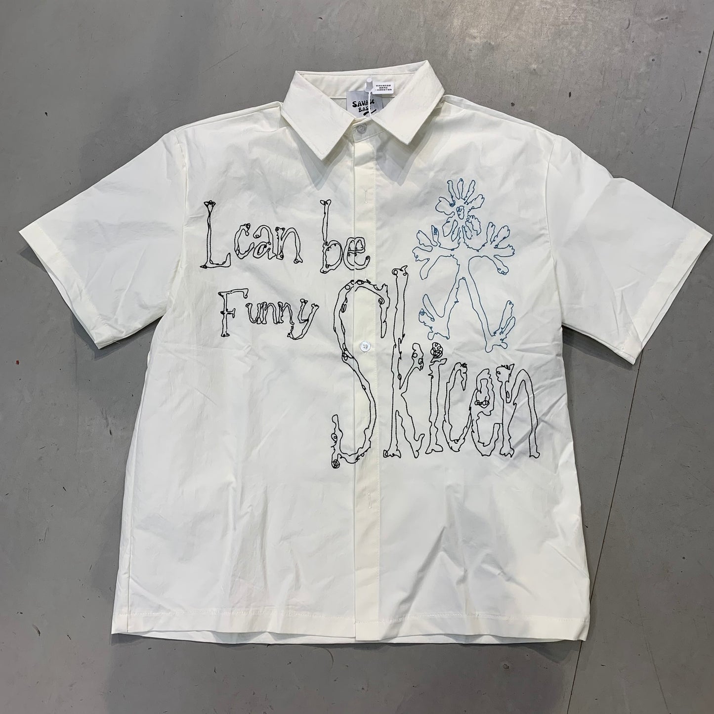 SAVAGE BASE Off White Colour LCAN BEE FUNNY SKICEN Imported Unisex Shirt YR9343