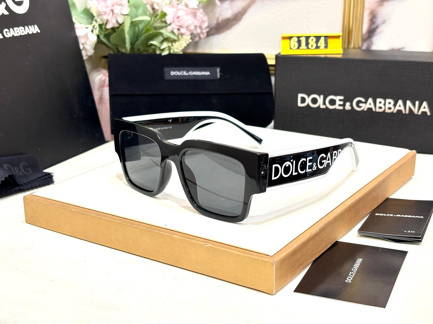 LOD Black Frame Black Shade Unisex Sunglass DG6184 52 19-140 C3