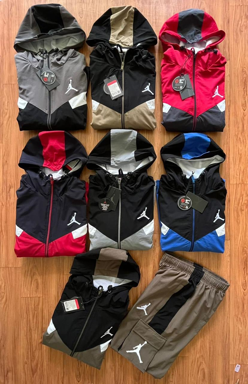 JOR ROJ Grey Black Colour Premium Quality Tracksuit Coord Set 28080