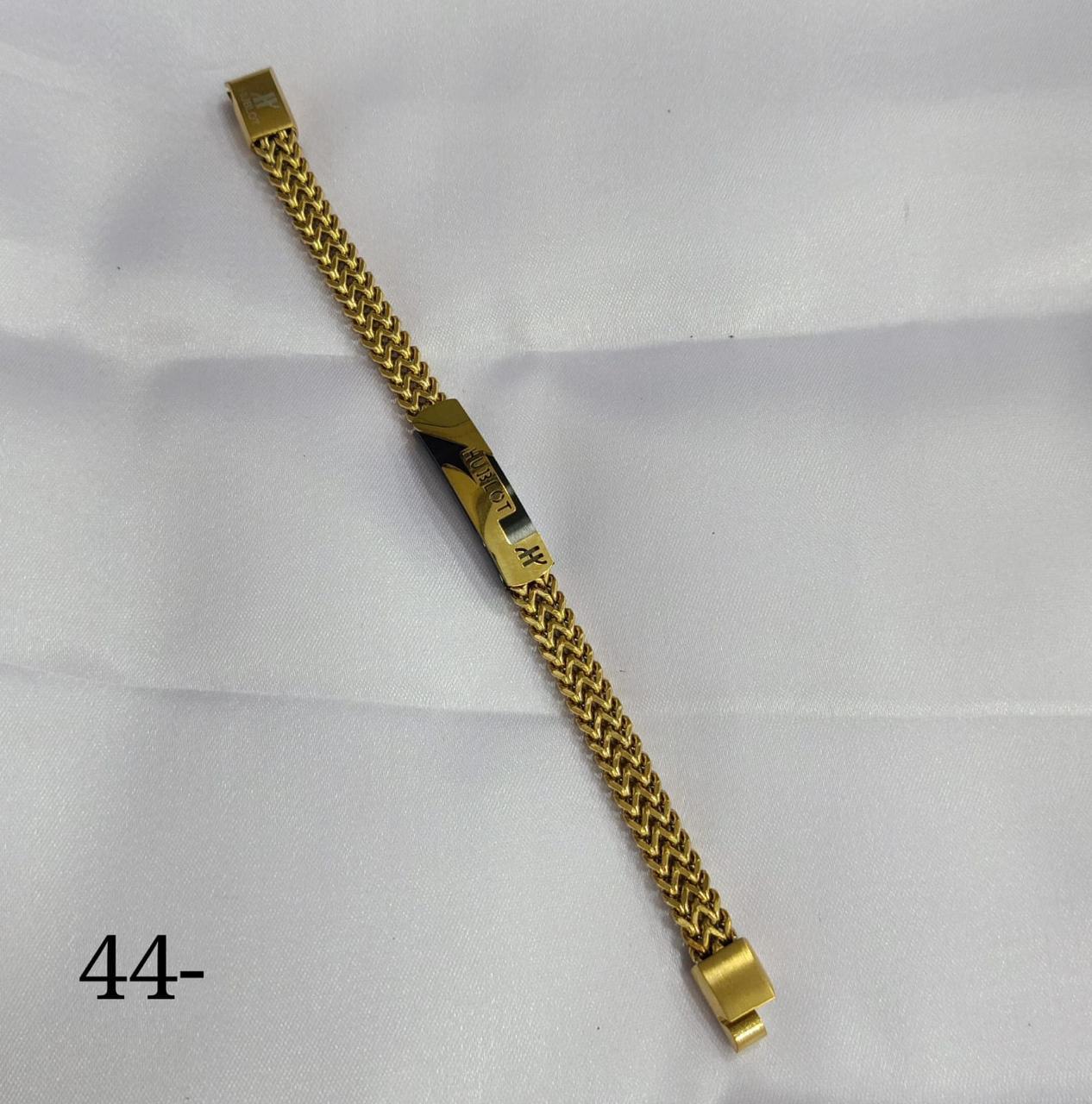 BUH HUB Golden Black Colour Premium Quality Imported Unisex Bracelet 22496