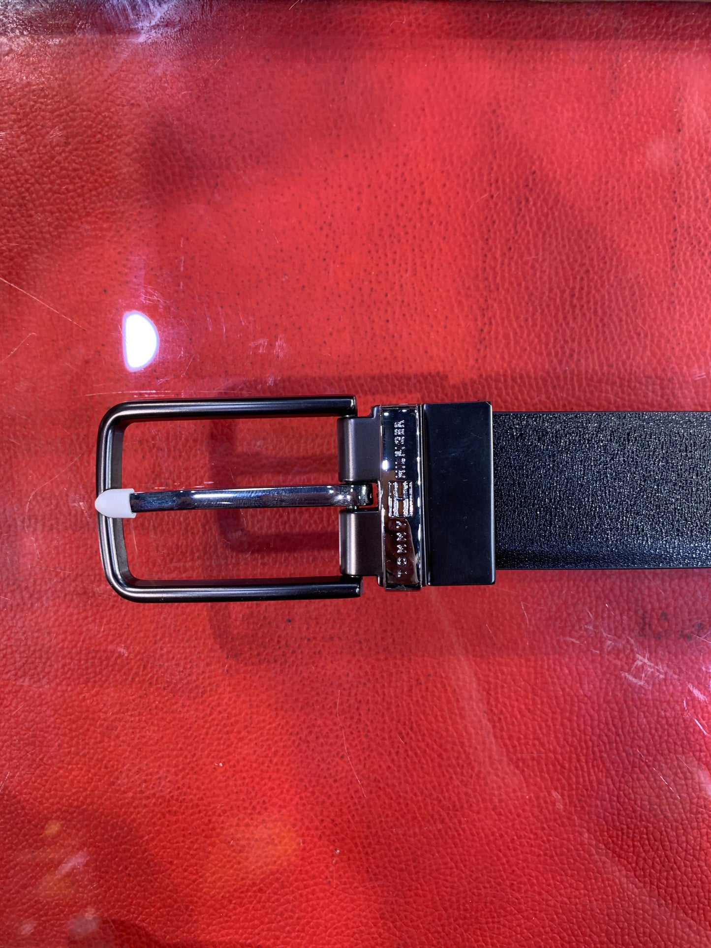 Mot Tom Hil Black Brown Double Side Strap Men’s Belt 988994