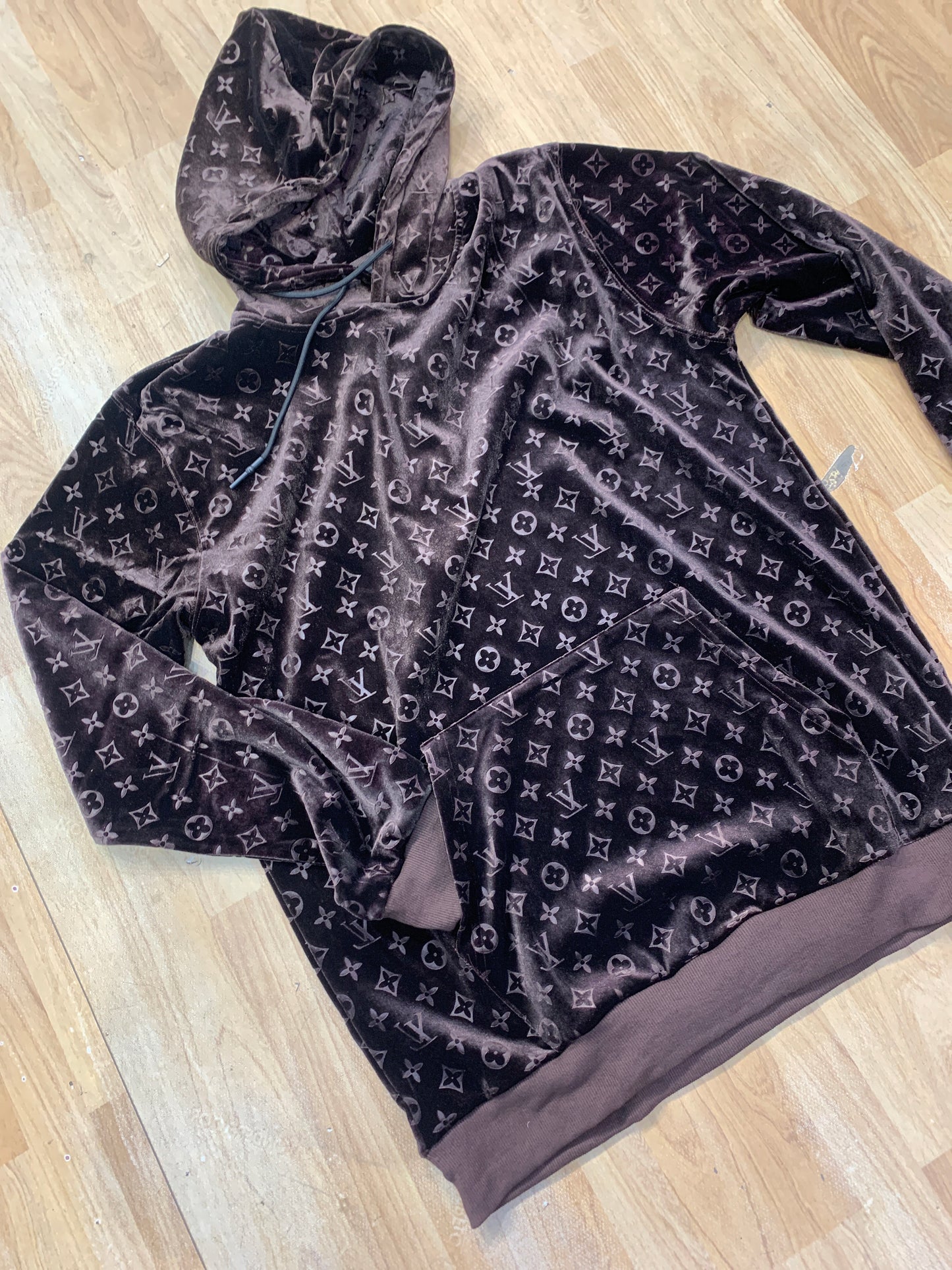 OUL Hoodie Dark Brown OUL Monogram B253