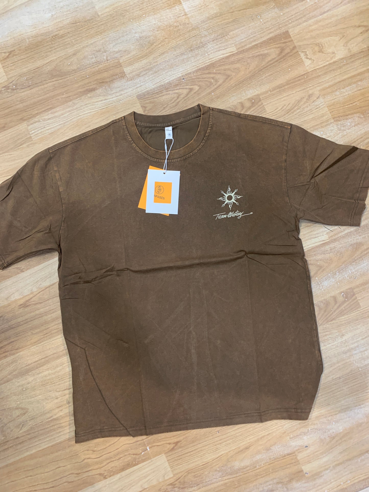 NEW FASHION Tshirt Brown Colour Tenni waters H007