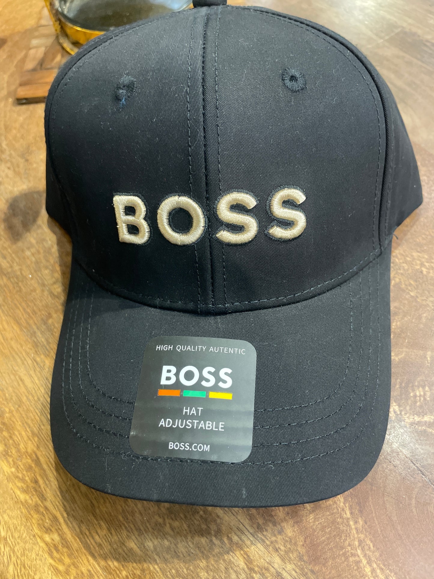 SOB BOS Black Colour Cream Embroidered Unisex Cap 989527