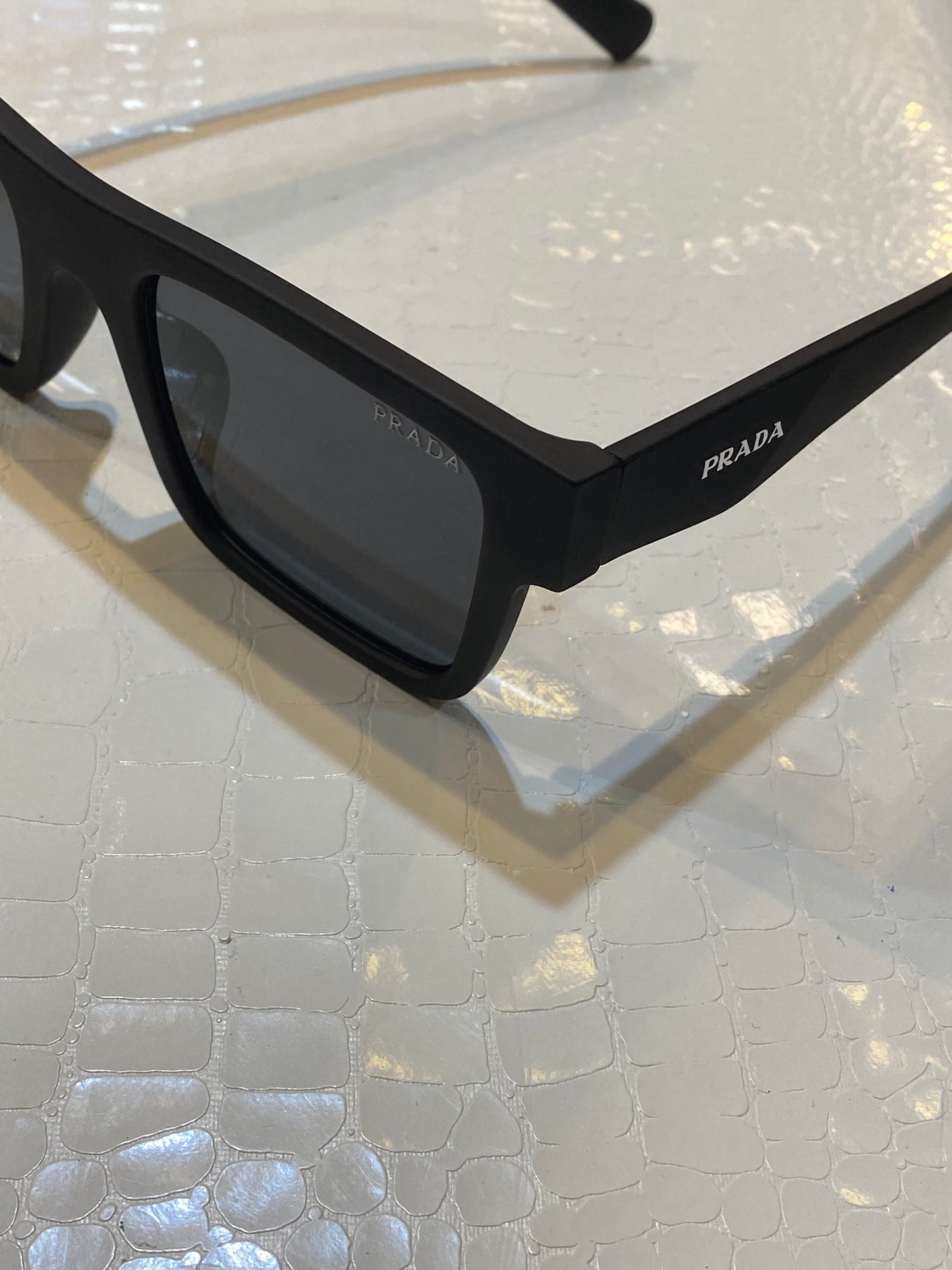 ARP Matte Black Frame Black Shade Sunglass PR19WS 52 21 142