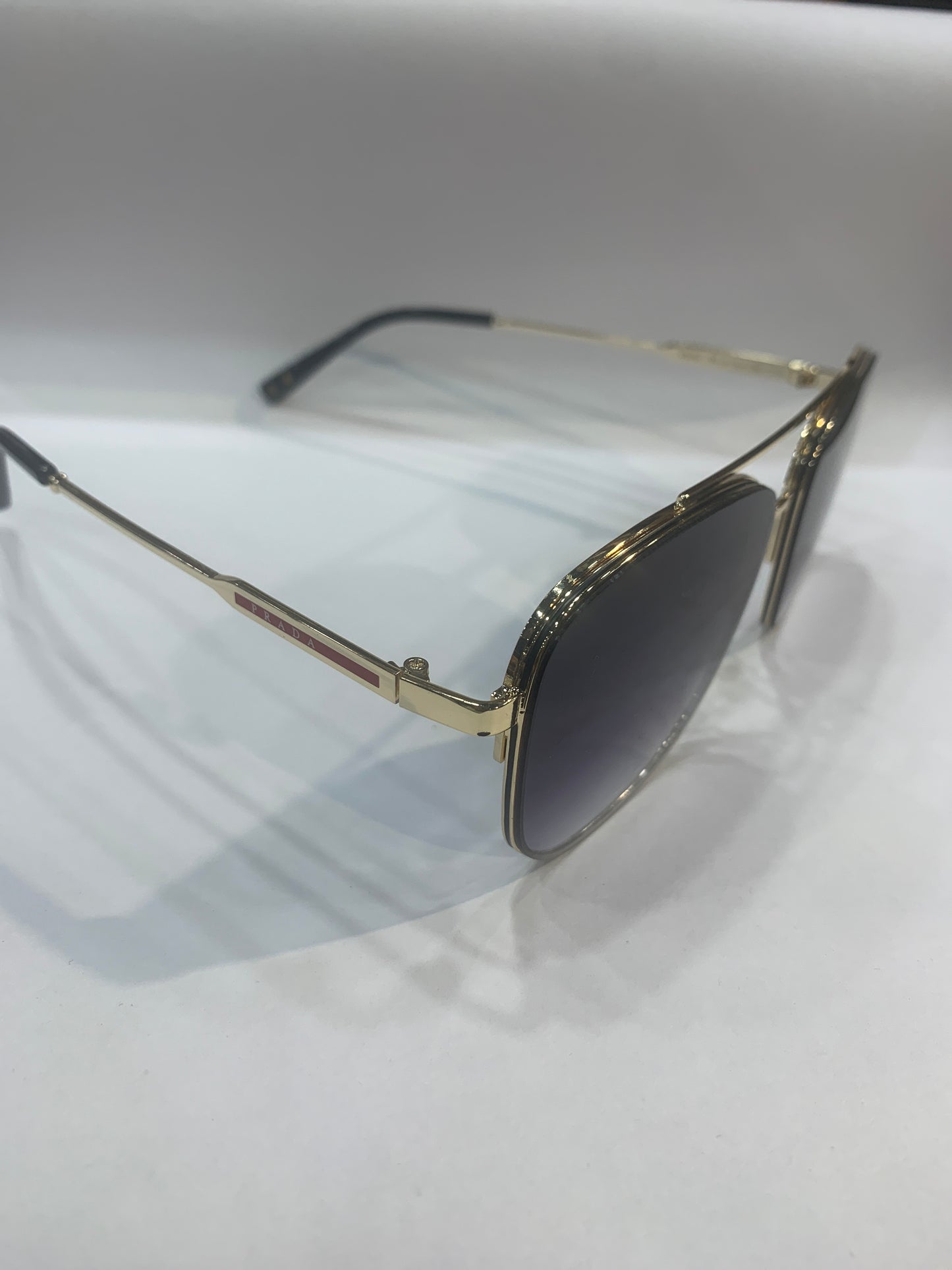 Arp Golden Black Frame Black Shade Unisex Branded Sunglasses 2A542 54 14 139