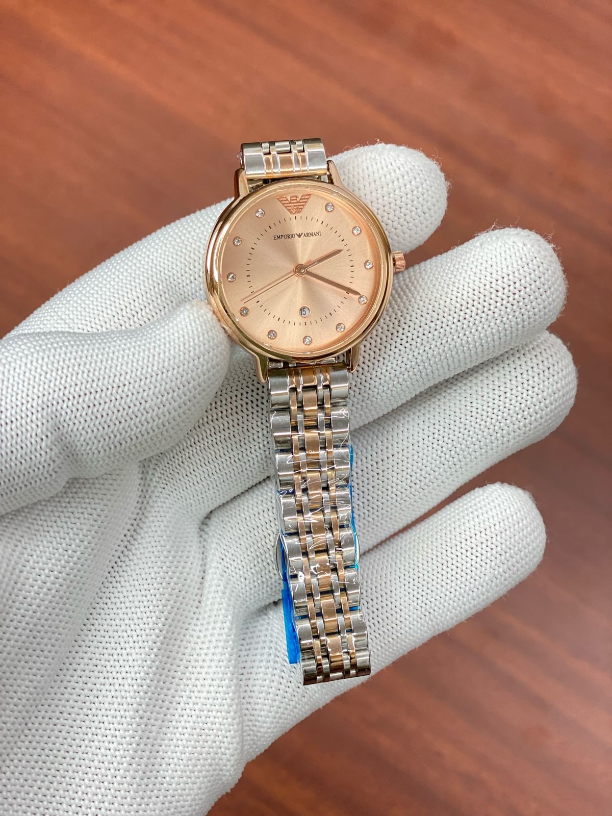 MAR Silver Copper Chain Copper Dial Ladies watch 987802