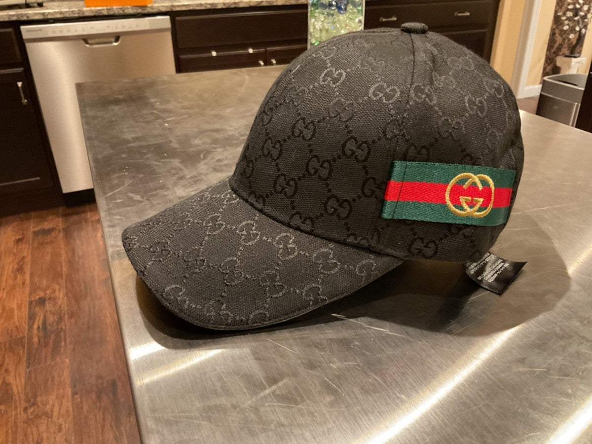 CUG GUC GG Print Red Green Striped Imported China Cap 990263