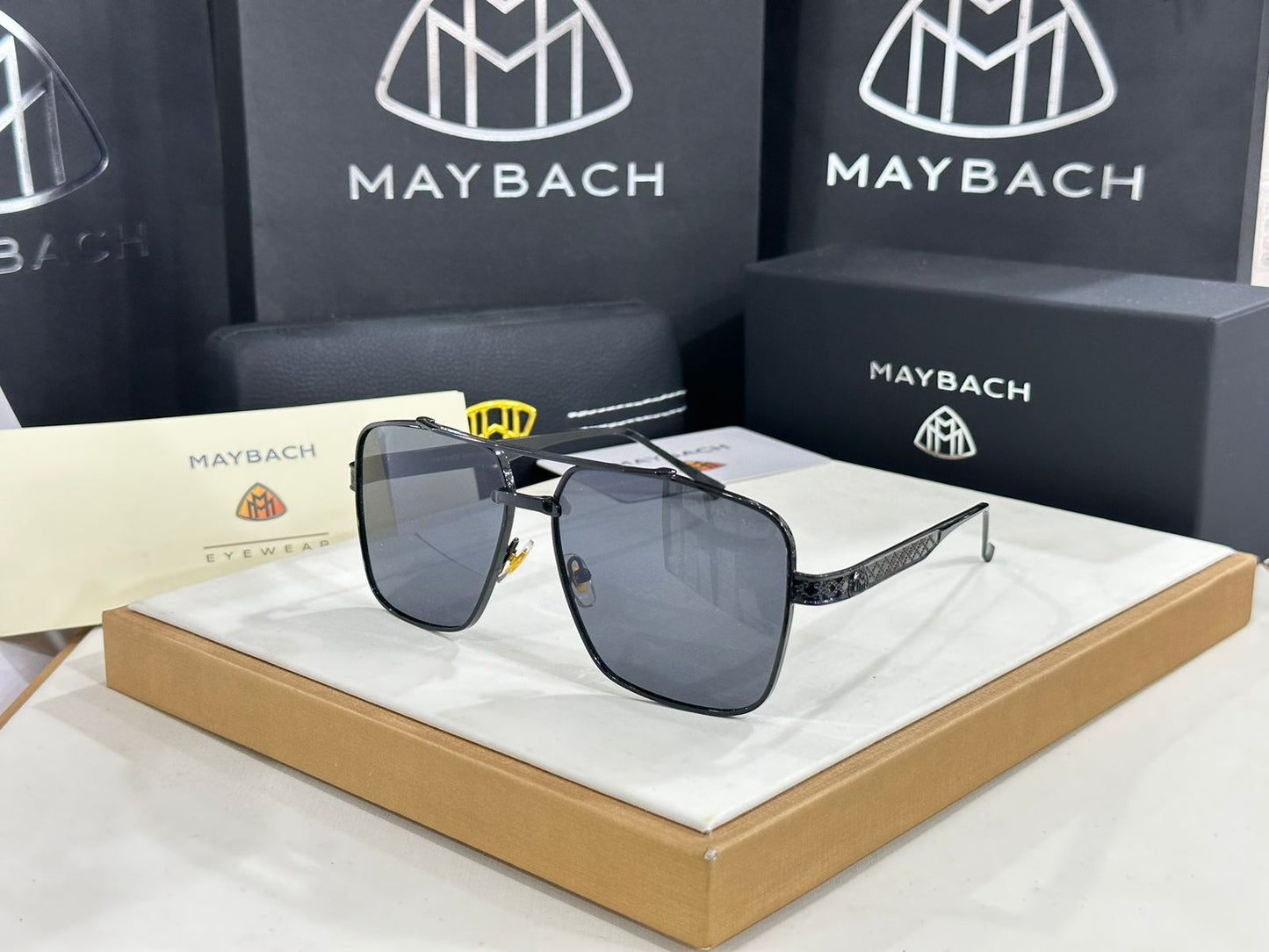 Yam Black Frame Black Shade Unisex Sunglasses 8812 60 15-145