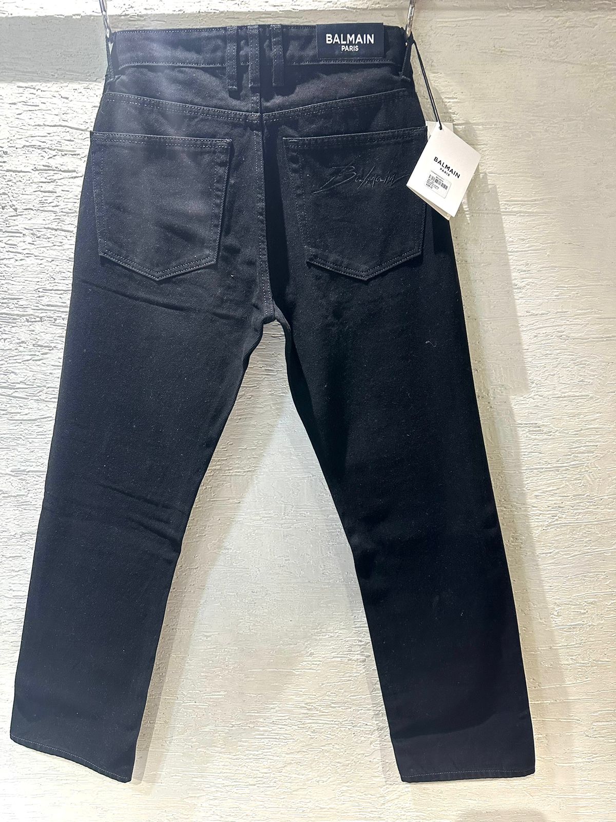 LAB Black Colour Premium Quality Rough Look Straight Fit Jeans 86208
