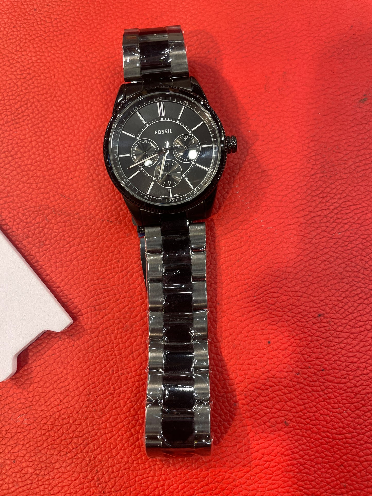 SOF FOS Black Chain With Black Dial Mens Watch 990629