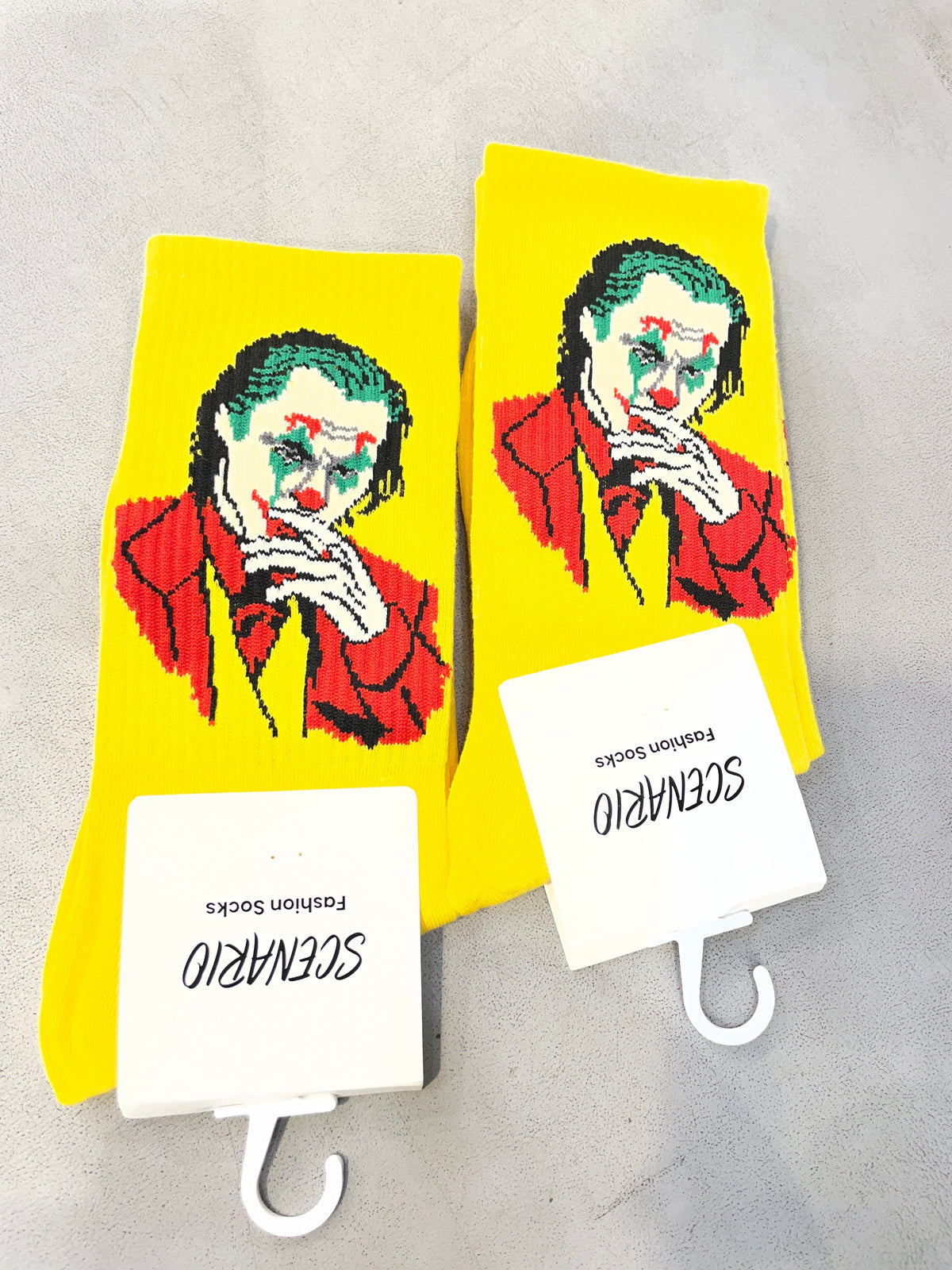 Scenario Yellow Colour Joker pPrint Premium Quality Full Socks 991181