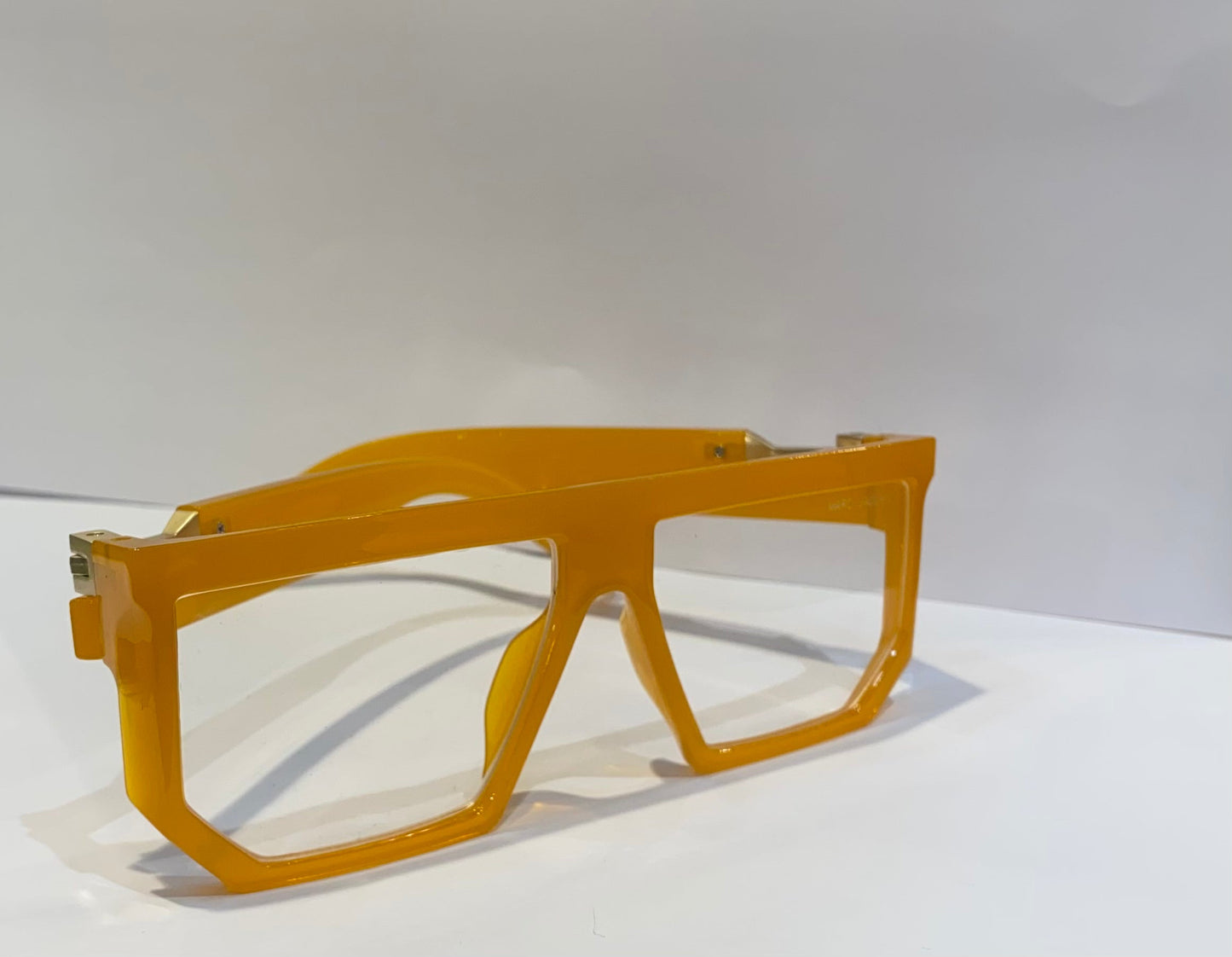 RAM Orange Frame Transparent Shade Unisex Sunglasses Sun044