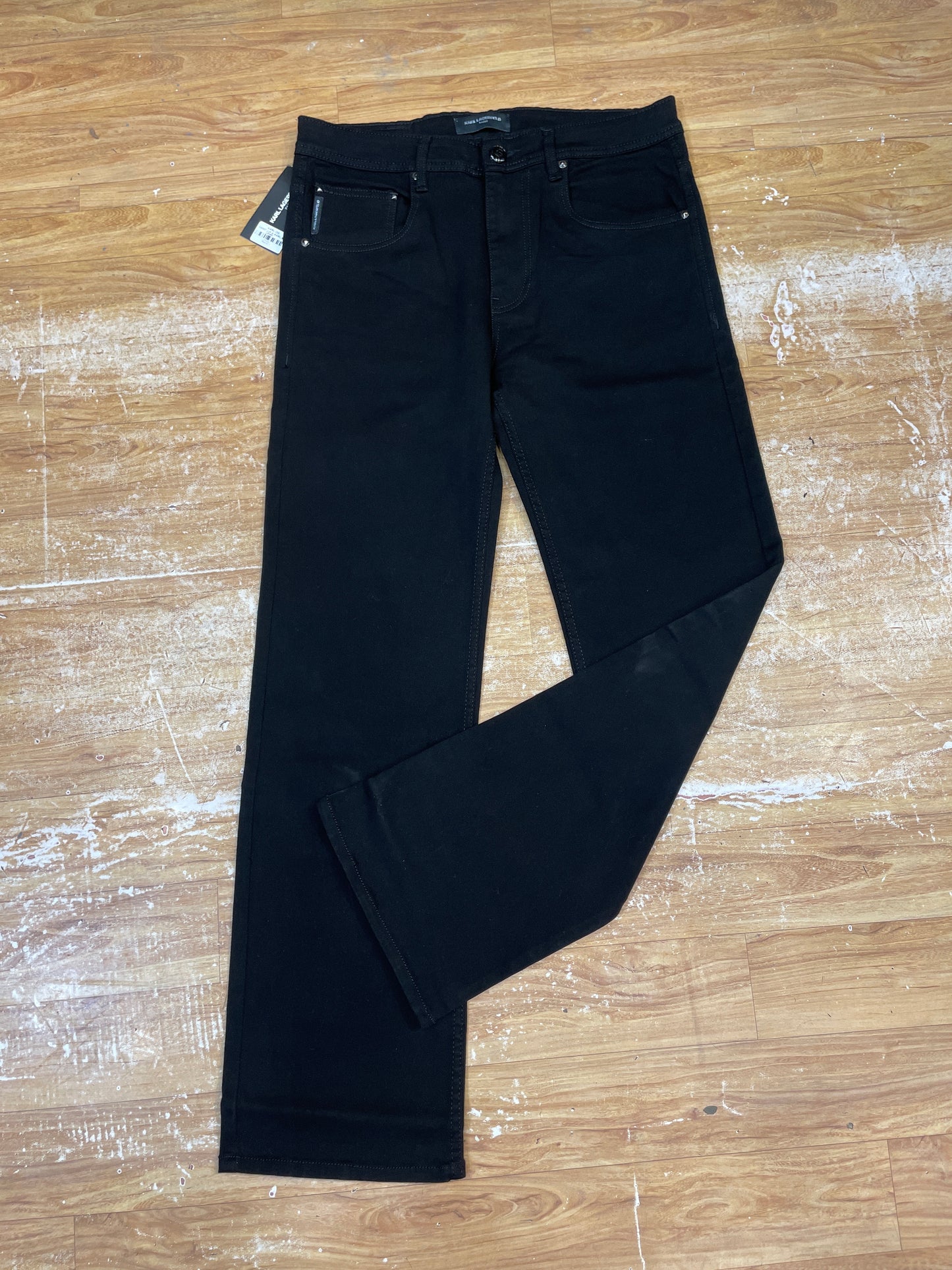 RAK KAR Black Colour Z Black Heavy Denim Regular Fit Men’s Jeans LAN202