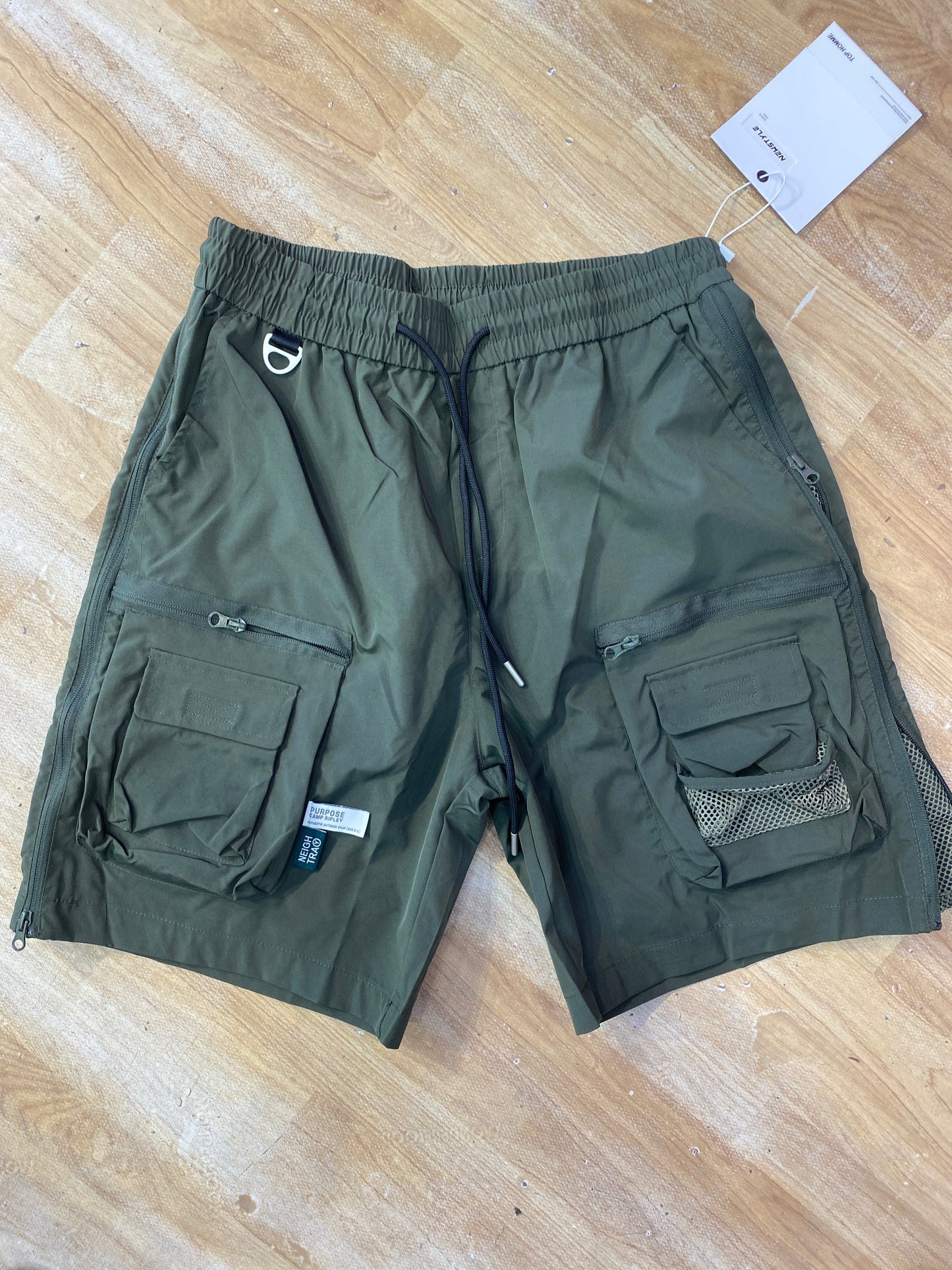 PURPOSE CAMP RIPLEY Green Colour Big Pocket Premium Quality Unisex Shorts M2501