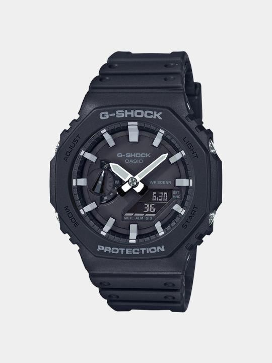 Hsg Black Silicone Strap Black White Dial Water resistant Sports Men Watch 988931