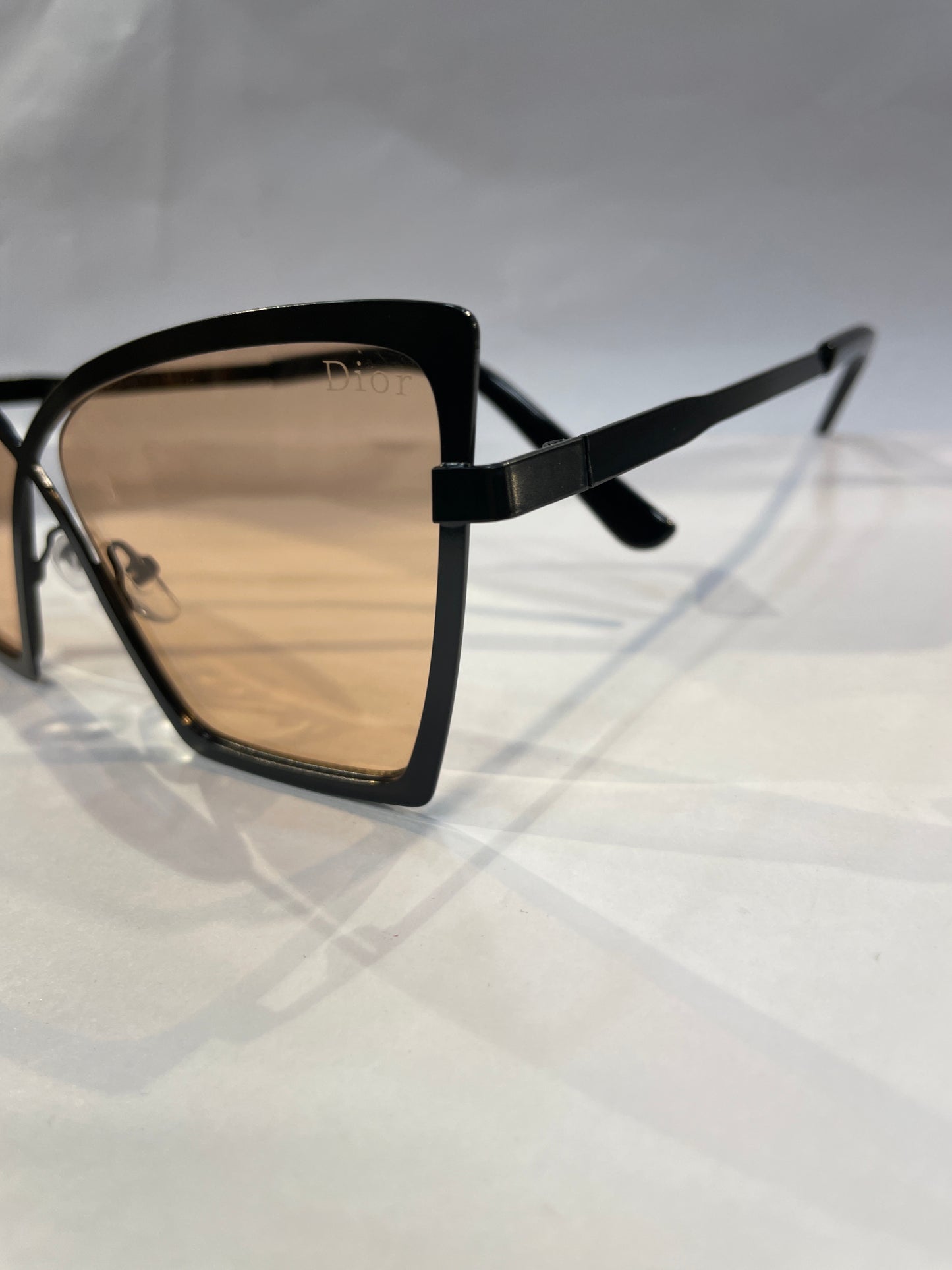 OID DIO Black Frame Brown Shade Unisex Sunglasses SUN266