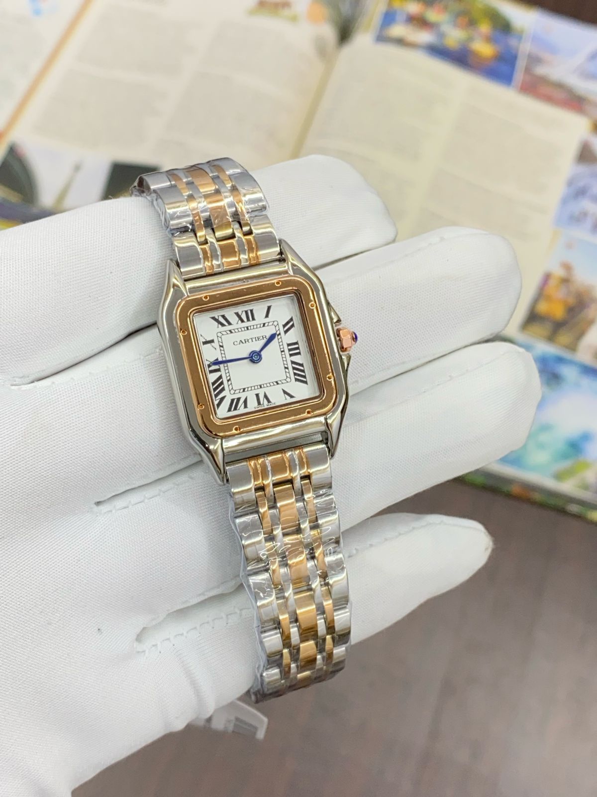 Rac Silver Copper Chain White Dial Ladies Watch 901809