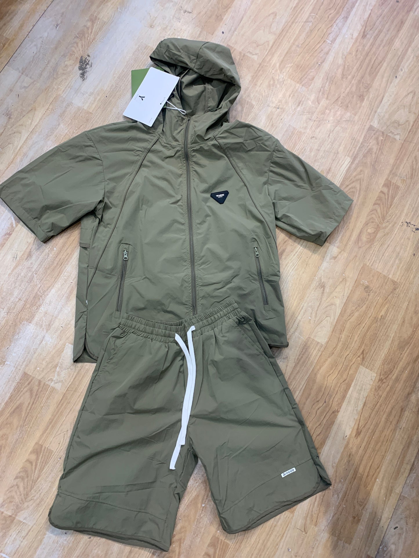 WARM Coord set Wind Cheater Green 5609