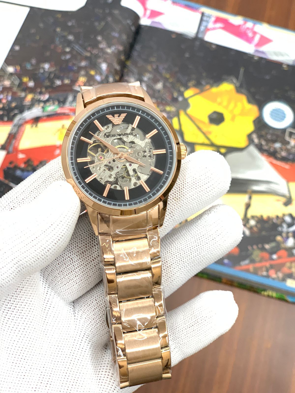 Mra Copper Chain Black Dial Automatic Man Watch 901643
