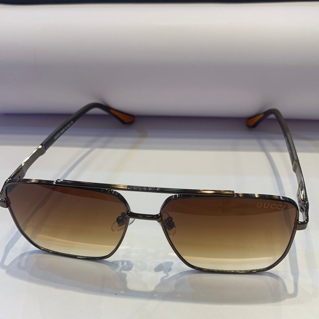 Cug Brown Frame Brown Shade Unisex Sunglasses 22315 59 14 145
