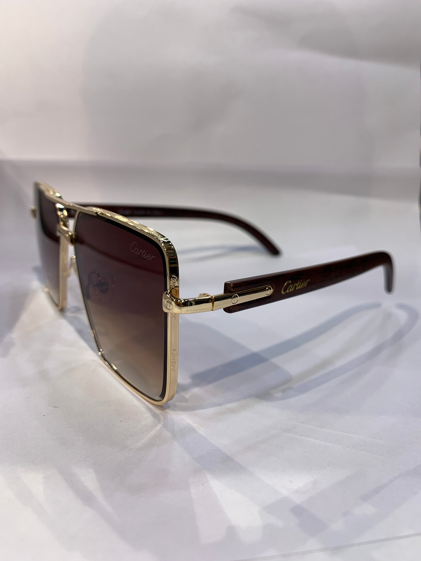 RAC Golden Brown Frame Brown Trance Shade Unisex Sunglasses CF58468 54 15 144 C3