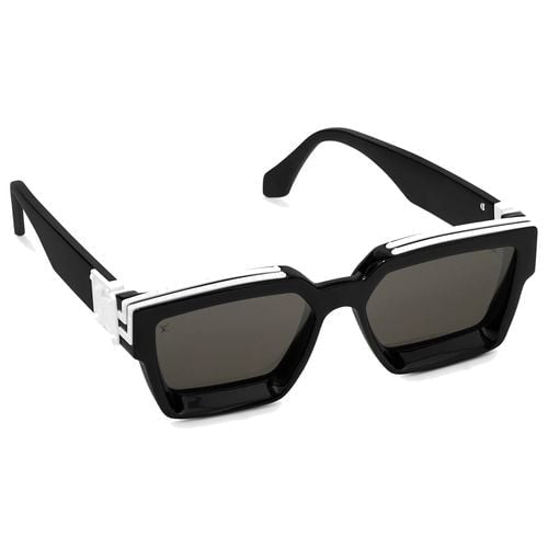 Uol Black White Frame Black Shade Premium Quality Unisex Sunglass M96006WN CE 56 17 55H