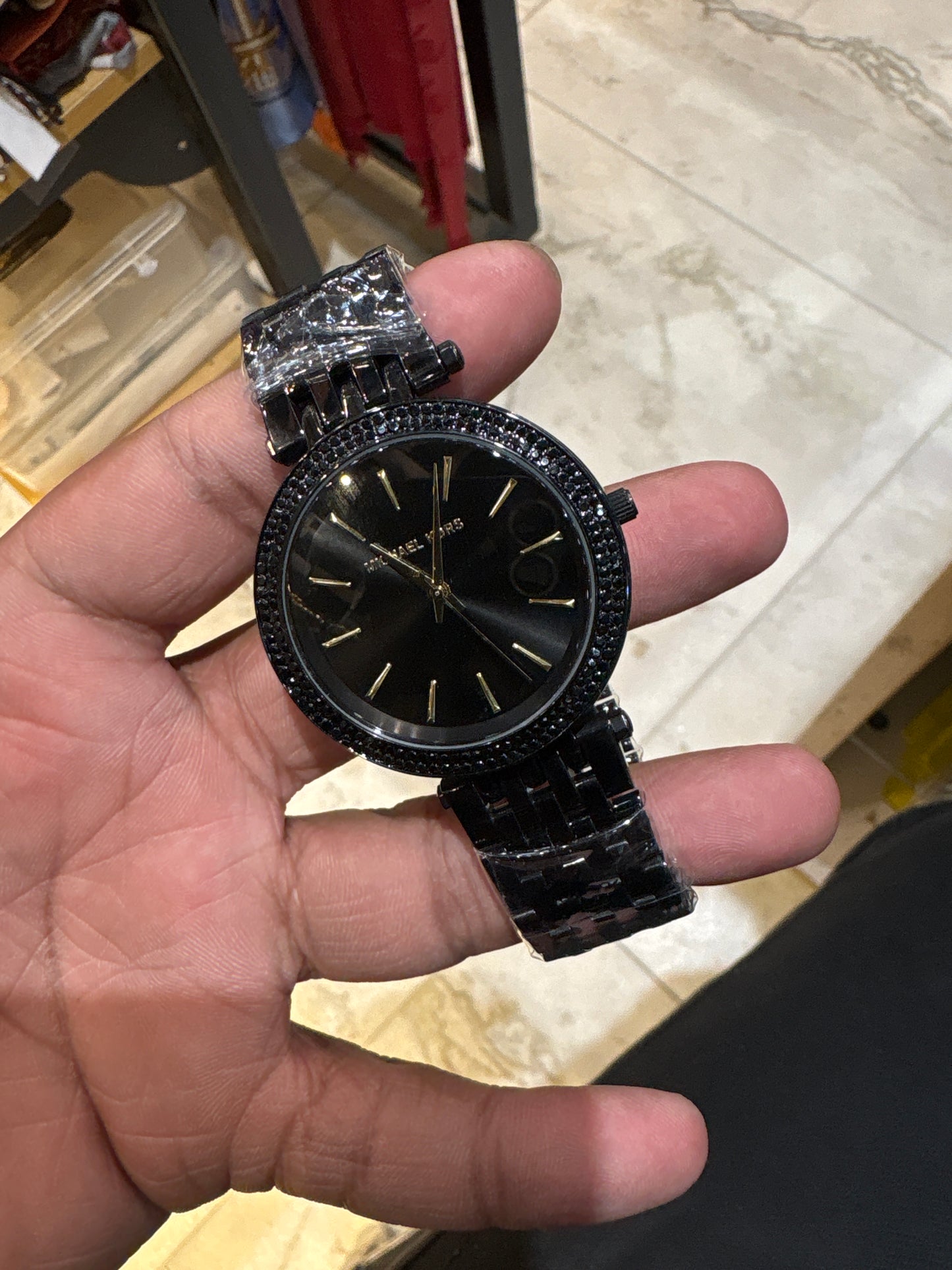 CIM Black Strap Black Dial Ladies watch 400345