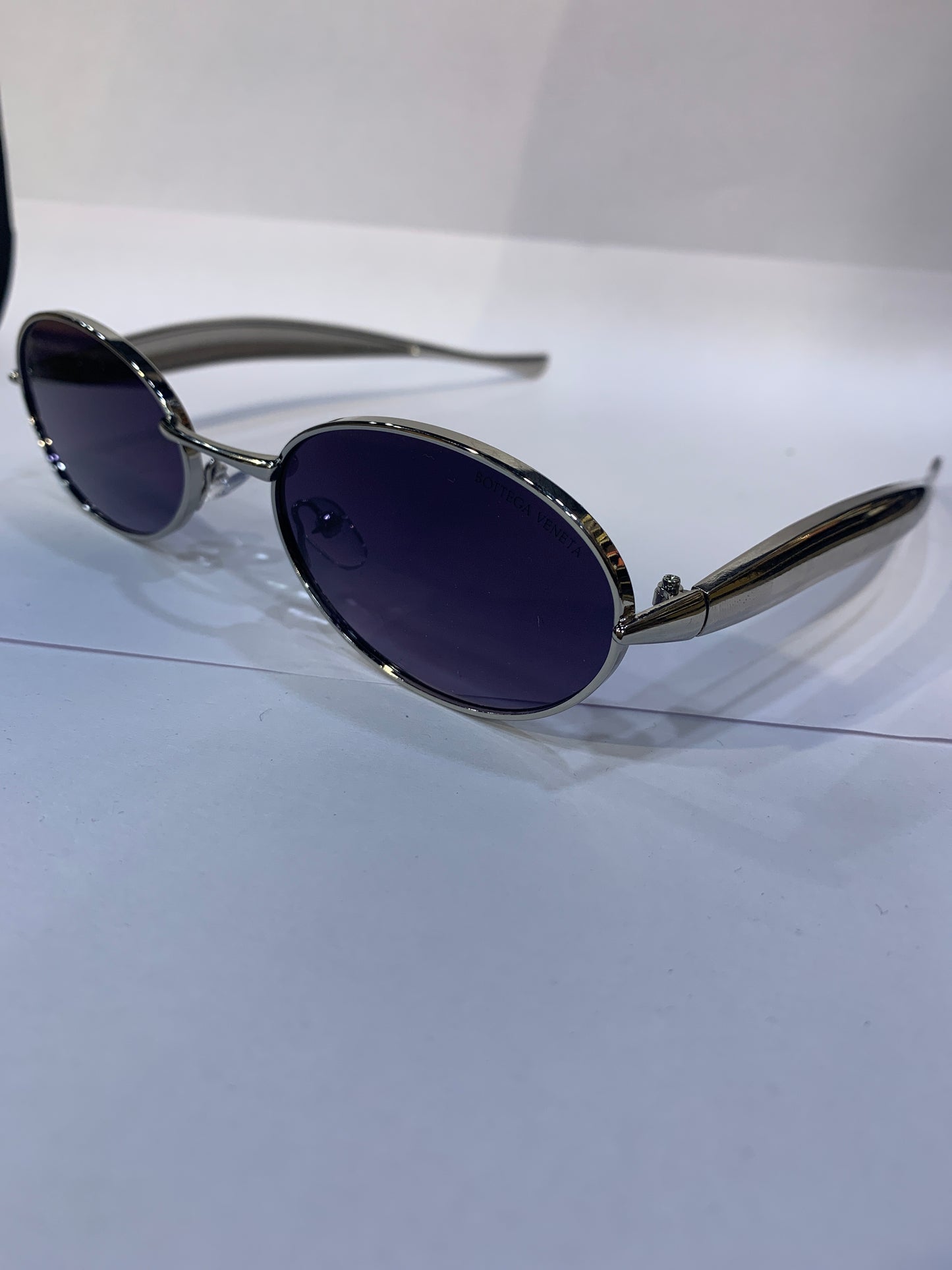 TOB Silver Frame Purple Shade Unisex Sunglasses DY108 55 21 136