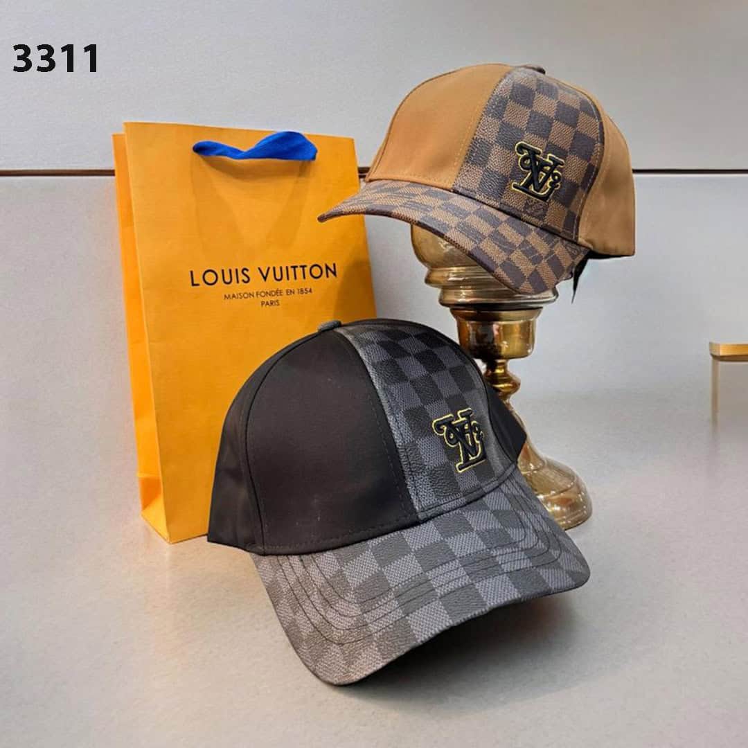 UOL LOU Check Style Premium Quality Imported Unisex Cap 990277
