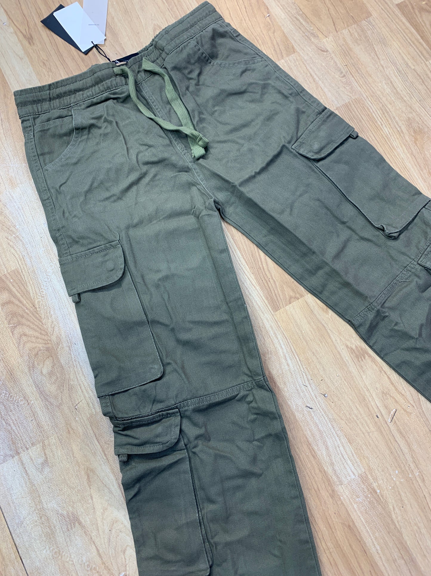 RAZ Cargo Olive Green Colour Six Pocket Straight Fit H9058