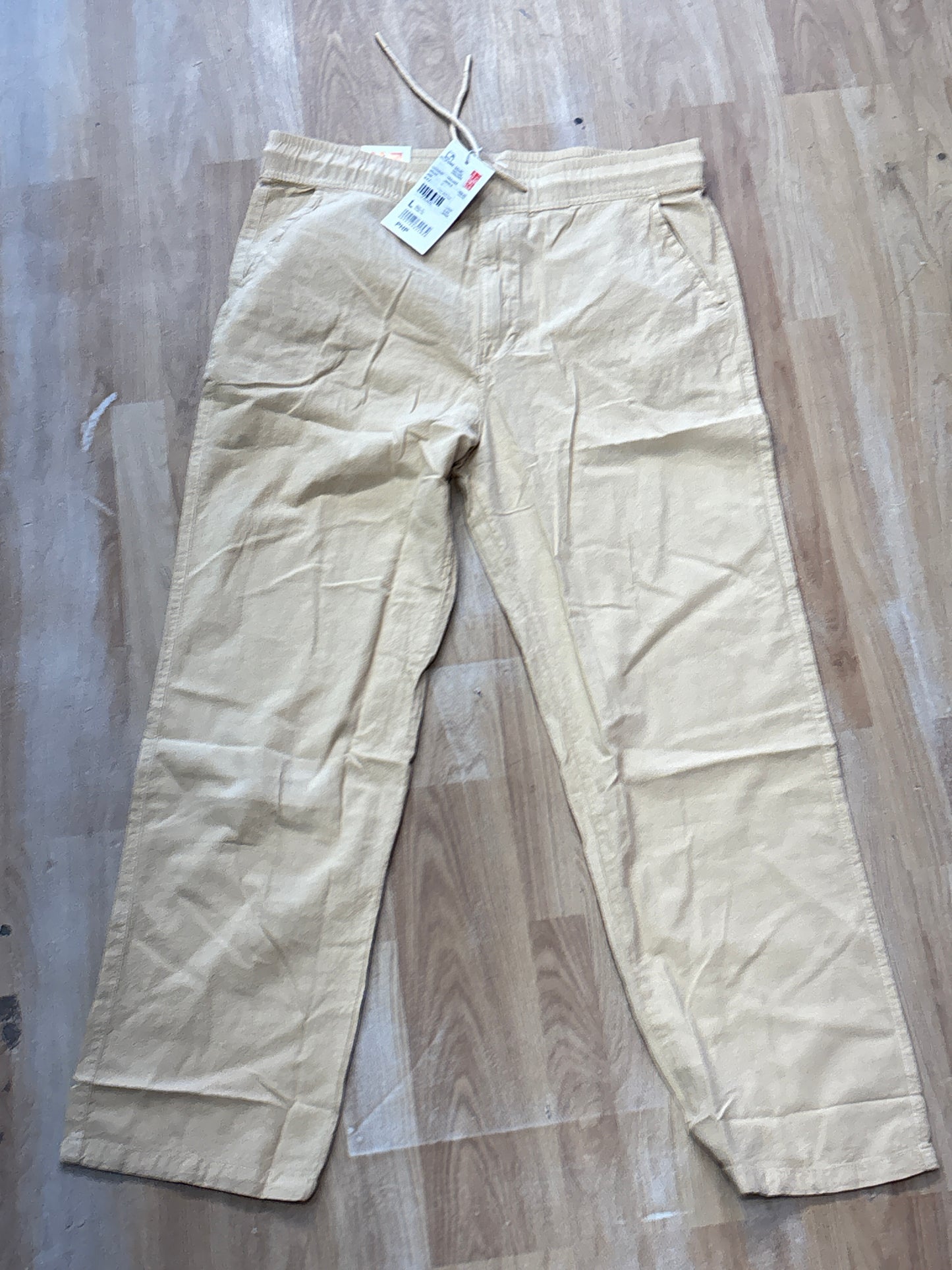 Inu Uni Beige Cream Colour Premium Quality Linen Pant 1586