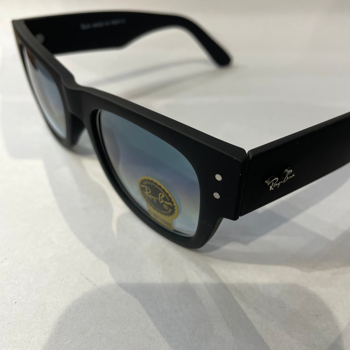 YAR RAY RB Matte Black Frame Trancy Bluish Shade Unisex Sunglass RB0840 56 19-138 