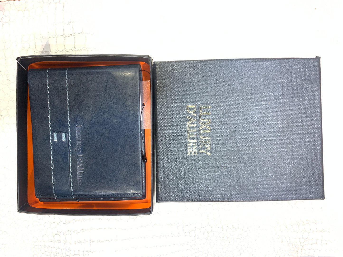 LDA Blue Colour Genuine Leather Men’s Wallet GW-021