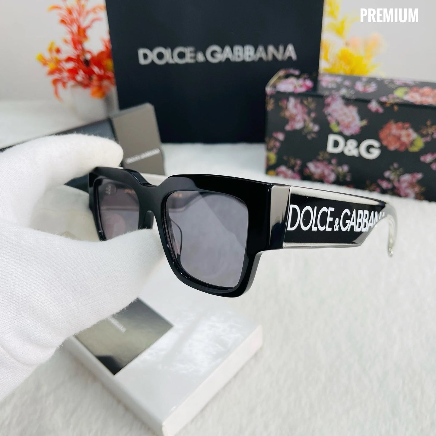LOD Black Frame Black Shade Unisex Sunglass DG6184 C01 51 19 145 3N