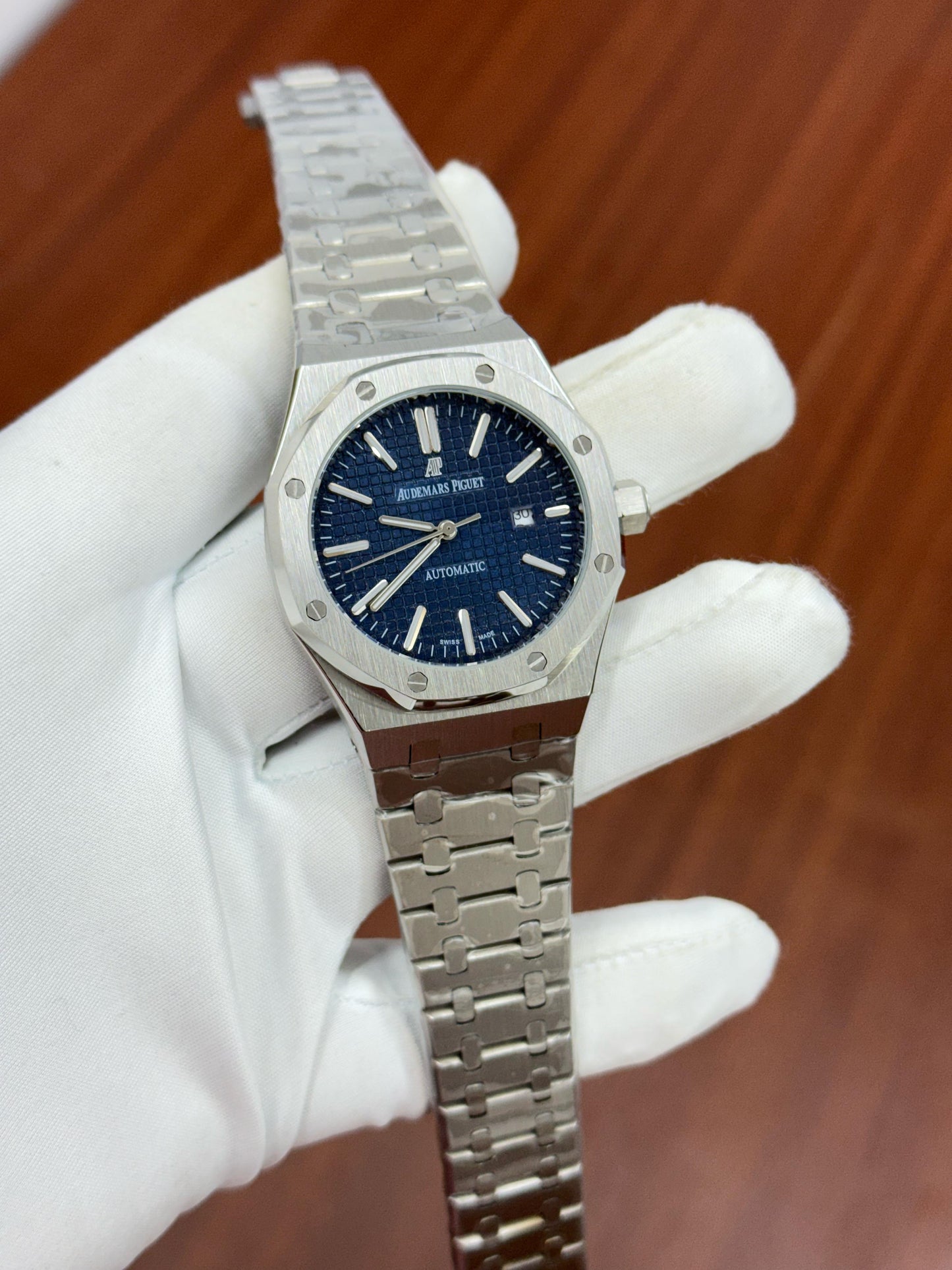 DUA Silver Chain Blue Dial Premium Quality Men’s Watch 988932